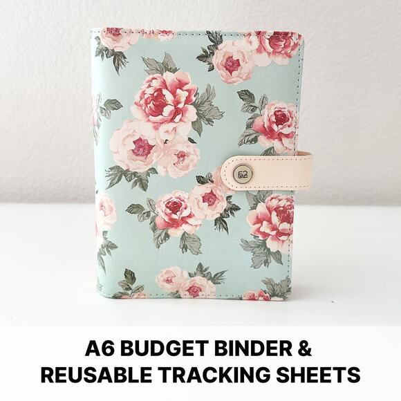 Budget Binder, Cash Envelopes, Reusable Tracker Sheets, A6 Money Binder - Picture 1 of 7